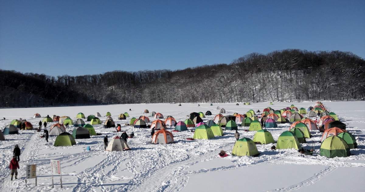 Ice fishing in Onuma QuasiNational Park, Hokkaido Klook Philippines